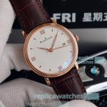 Swiss Copy Blancpain Villeret Watch White Dial Rose Gold Case